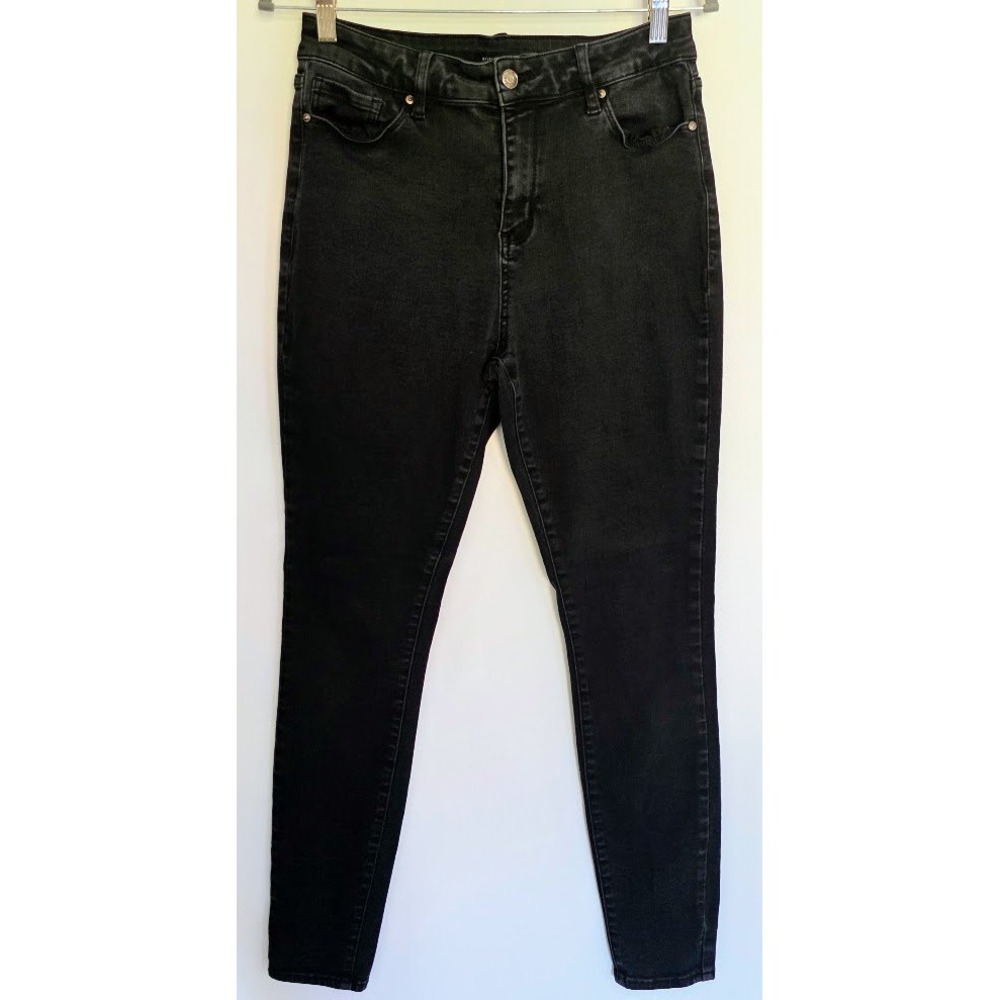 FLYING BANANA Womens Black High‎ Rise Skinny Jeans Size 10L Modern Casual